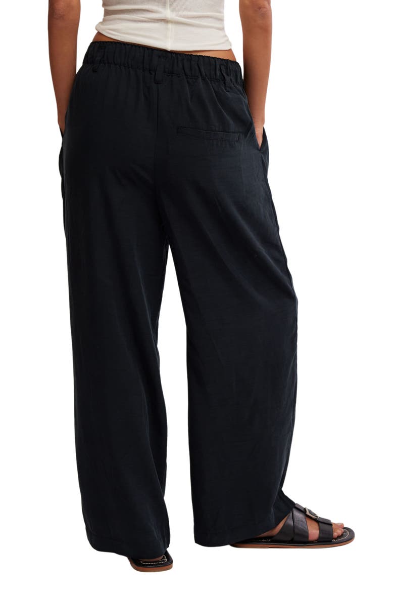 Nothin' to Say Wide Leg Pants, Alternate, color, BLACK