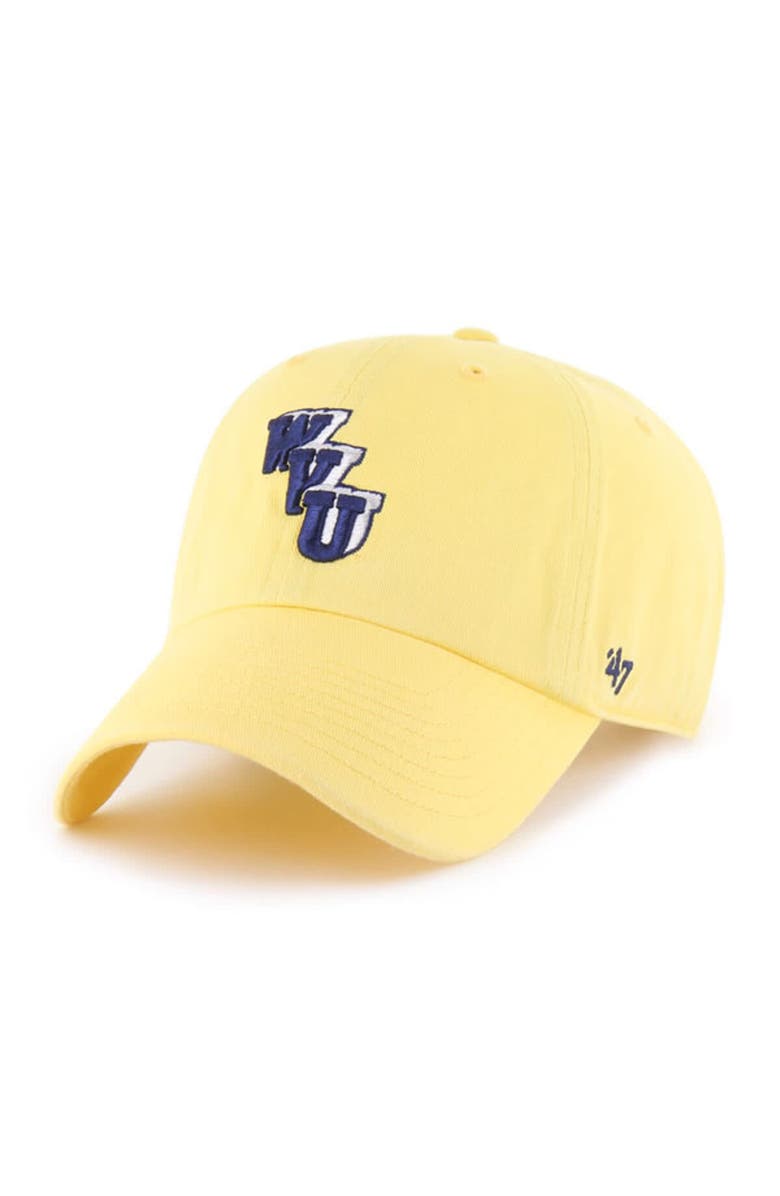 '47 Men's '47 Gold West Virginia Mountaineers Vault Clean Up Adjustable Hat, Main, color, 
