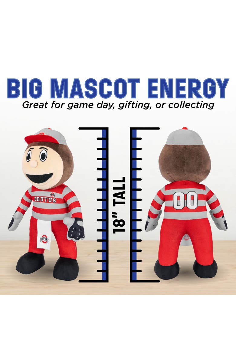 Ohio State Buckeyes Brutus 18" Jumbo Mascot Plush Figure, Alternate, color, None