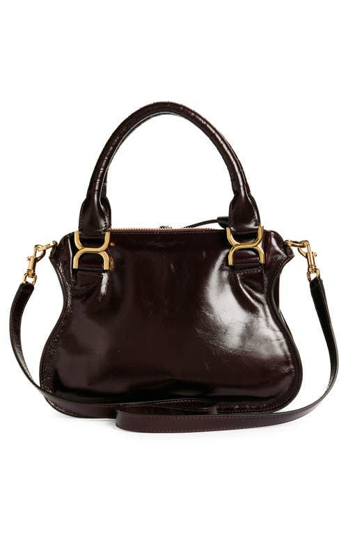 Chloé Marcie Small Double Carry Shoulder Bag In Auburn Red