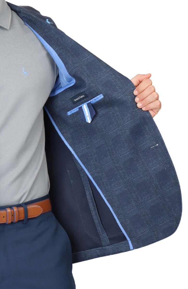 TailorByrd Unconstructed Shadowplaid Sport Coat, Alternate, color, Navy