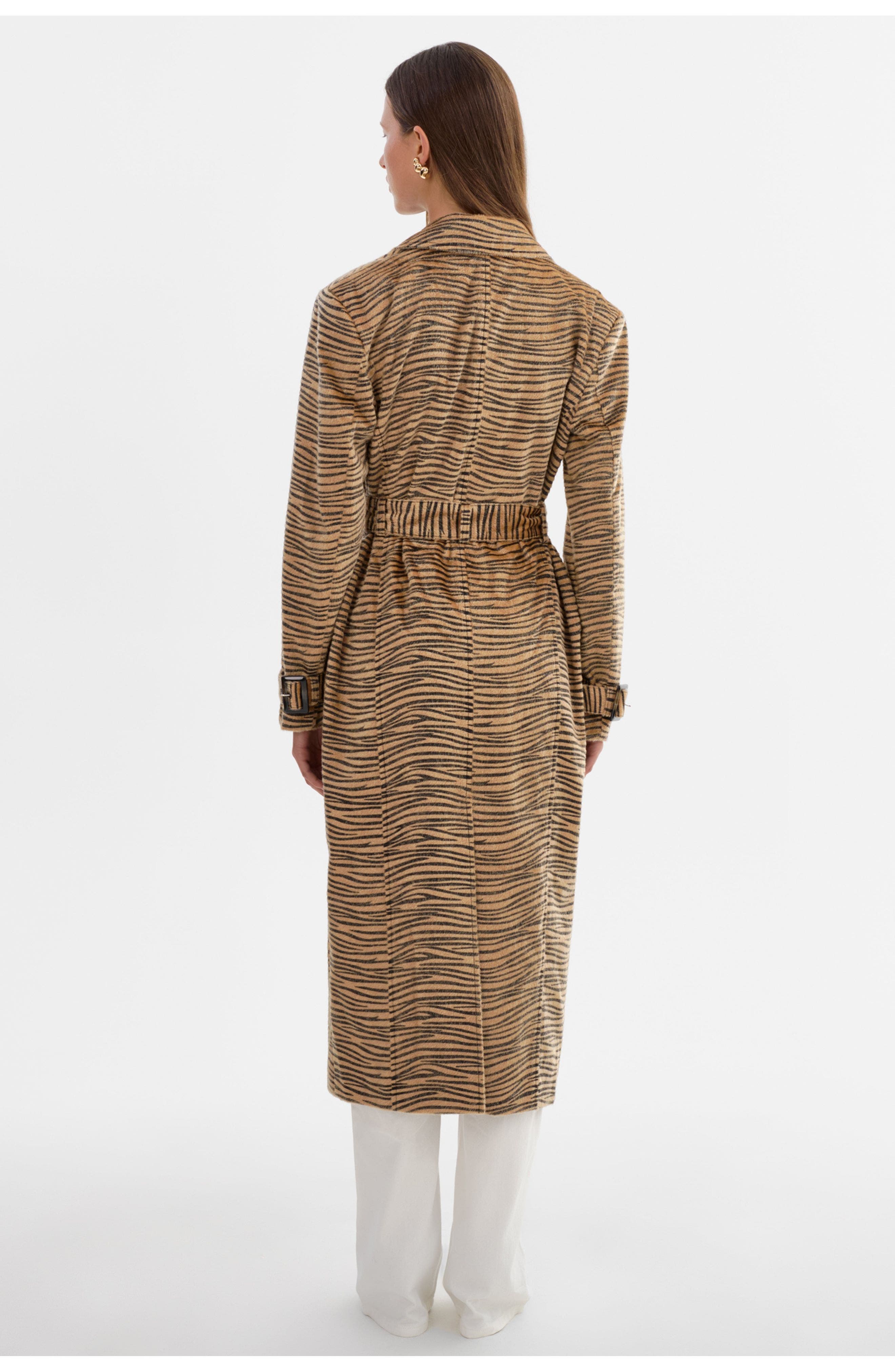 Leslie | Tiger Print Trench Coat (Women) | Nordstrom