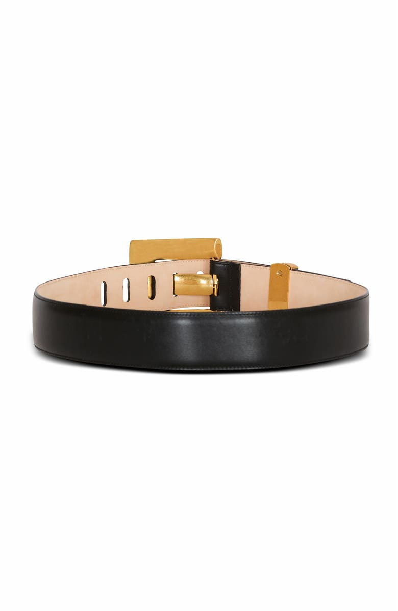 Balmain Anthem Leather Belt, Alternate, color,