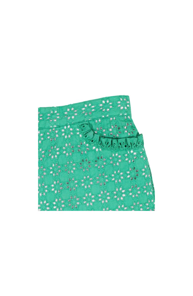 Busy Bees Phoebe Pocket Shorts, Alternate, color, Green Eyelet