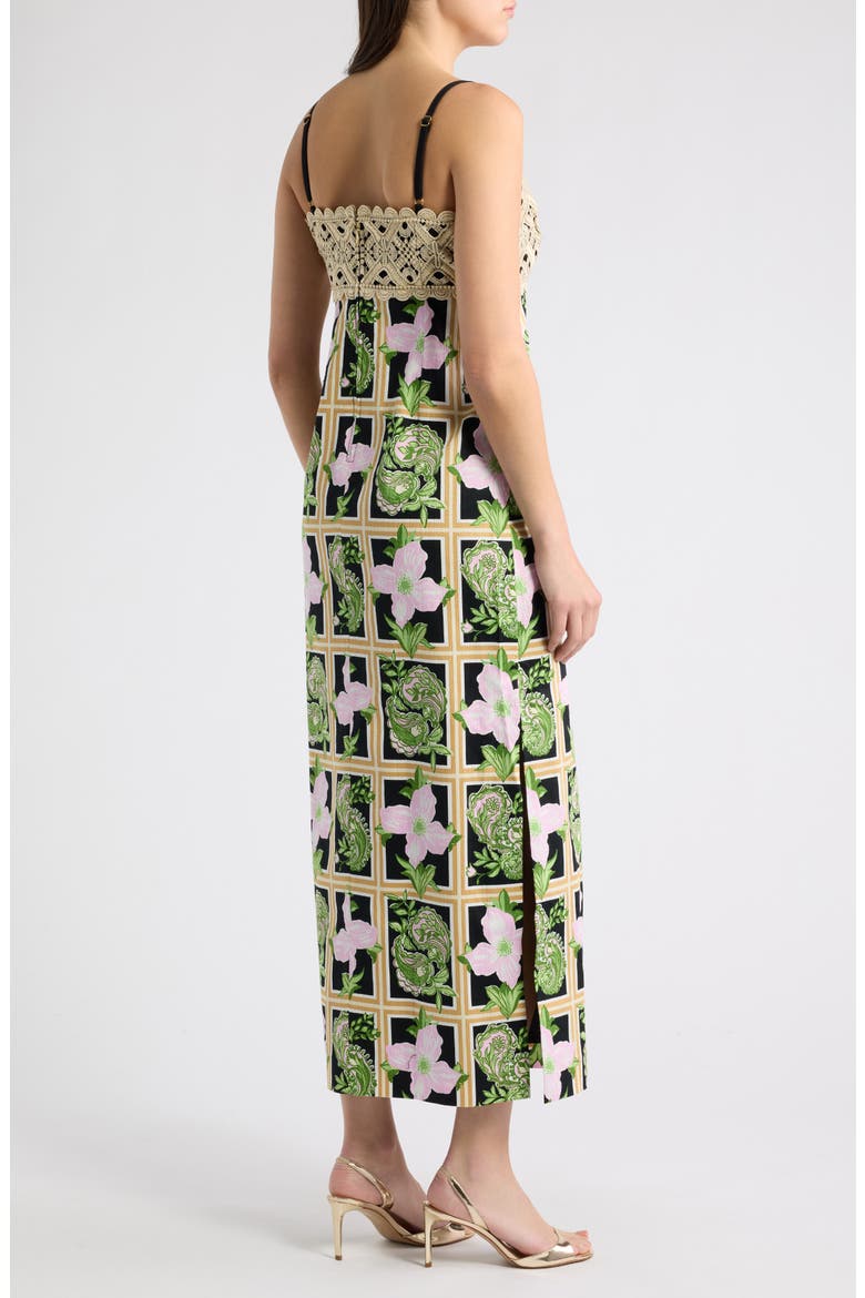 Vena Floral Print Sleeveless Dress, Alternate, color, ONYX WINDOW SHOPPER