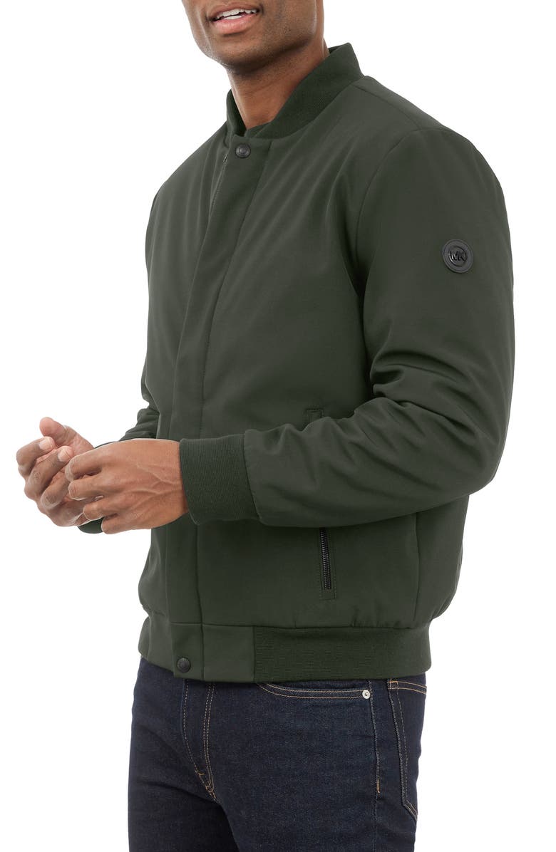 Michael Kors Earlston Bomber Jacket, Alternate, color, Olive