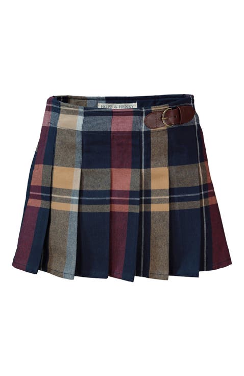 Baby Girls' Organic Pleated Buckle Skirt, Infant