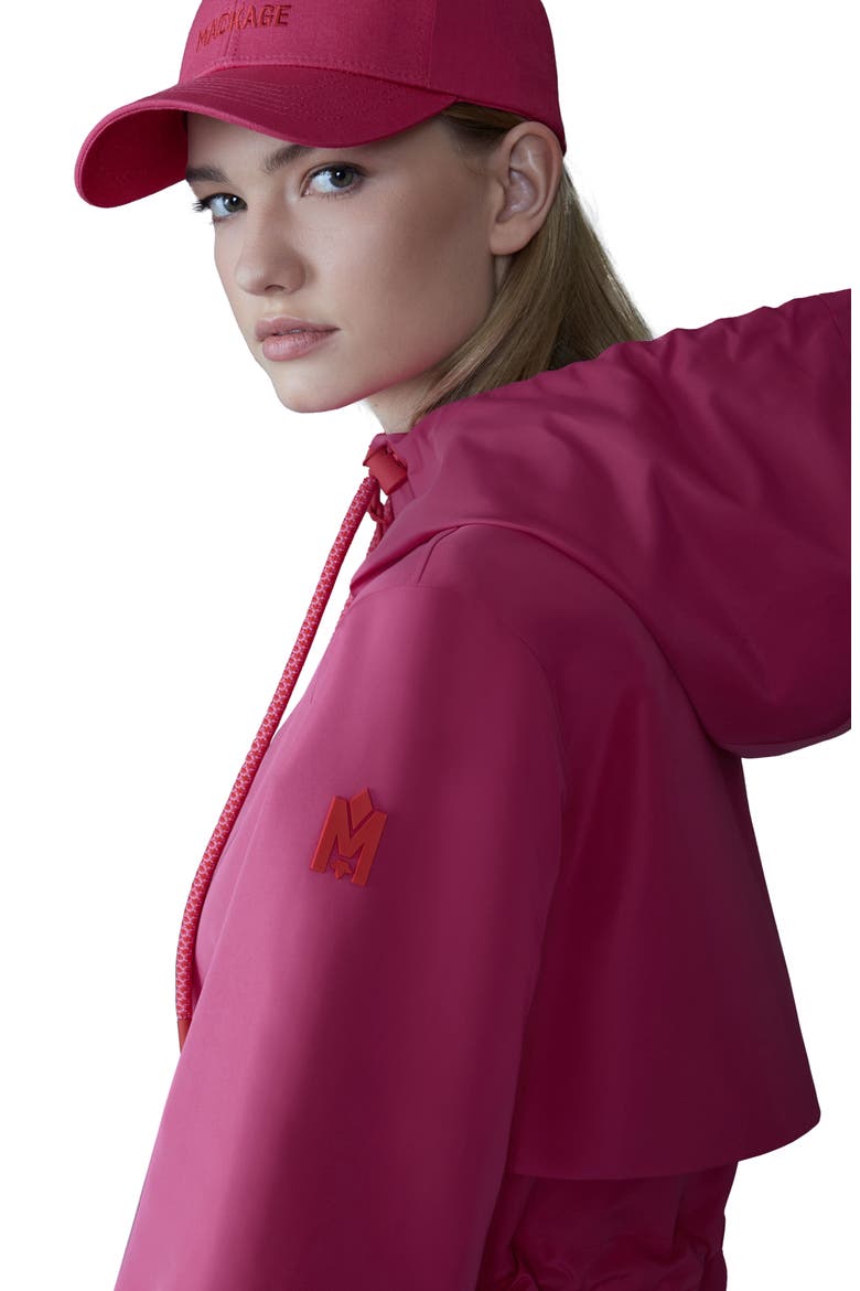 Kalea Windproof & Water Resistant Recycled Polyester Jacket, Alternate, color, AZALEA-LAVA