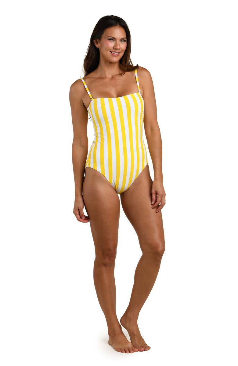 La Blanca Coastal Reversible One-Piece Swimsuit, Alternate, color, Soleil