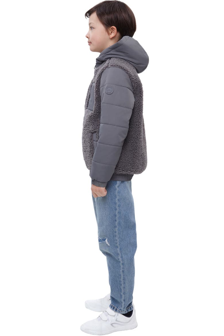 Kids' Fleece Jacket, Alternate, color, Grey