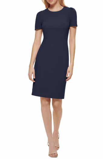 Short Sleeve Sheath Dress