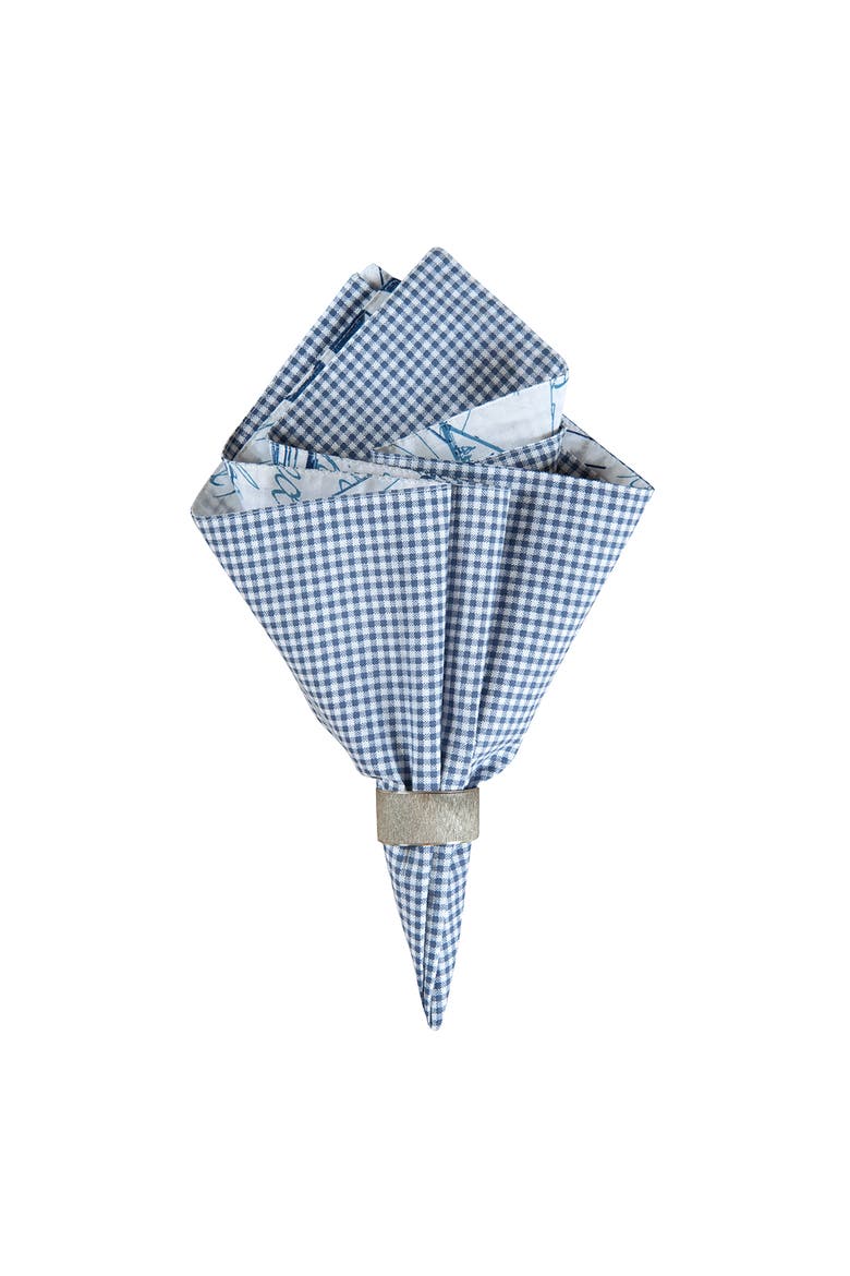 Reversible Napkin, Fair Winds, Main, color, Blue