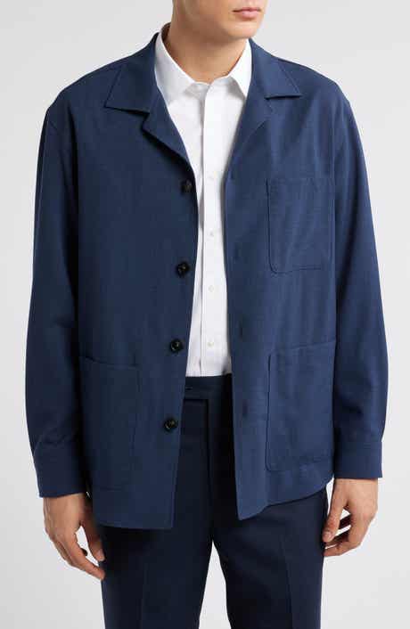 Canali Nuvola Wool Blend Shirt Jacket