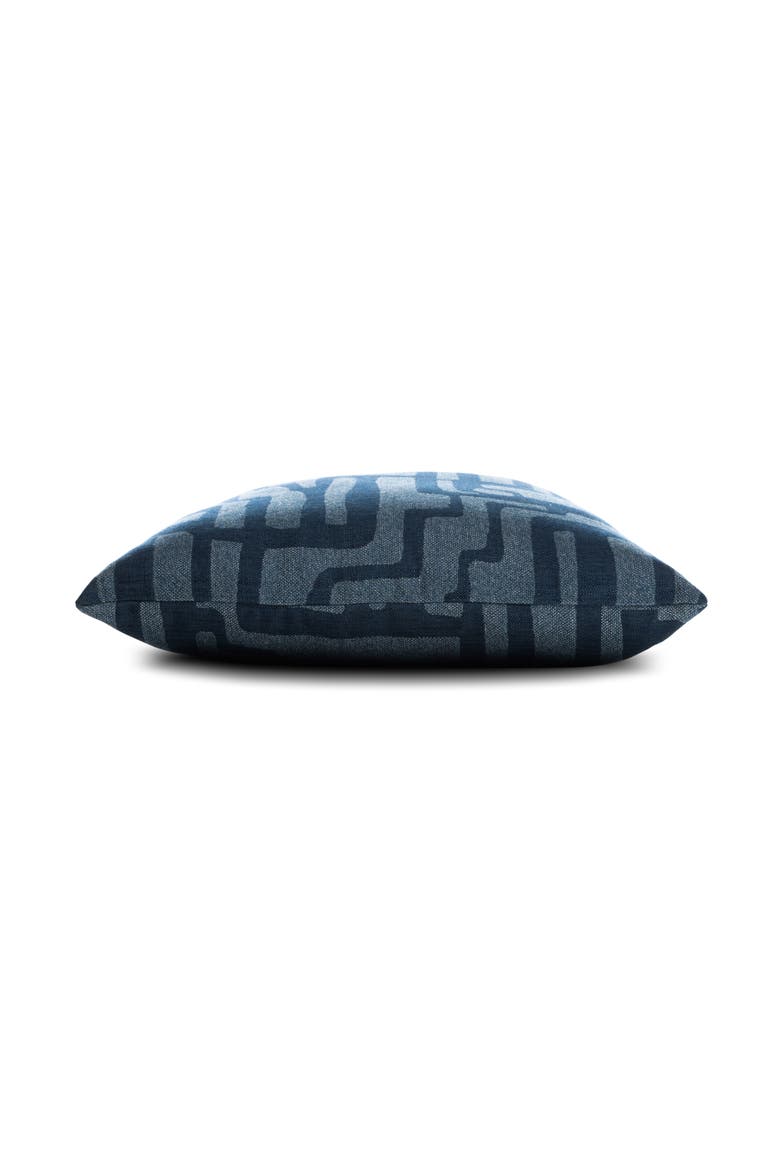 Noble Indoor & Outdoor Woven Accent Pillow, Alternate, color, Indigo