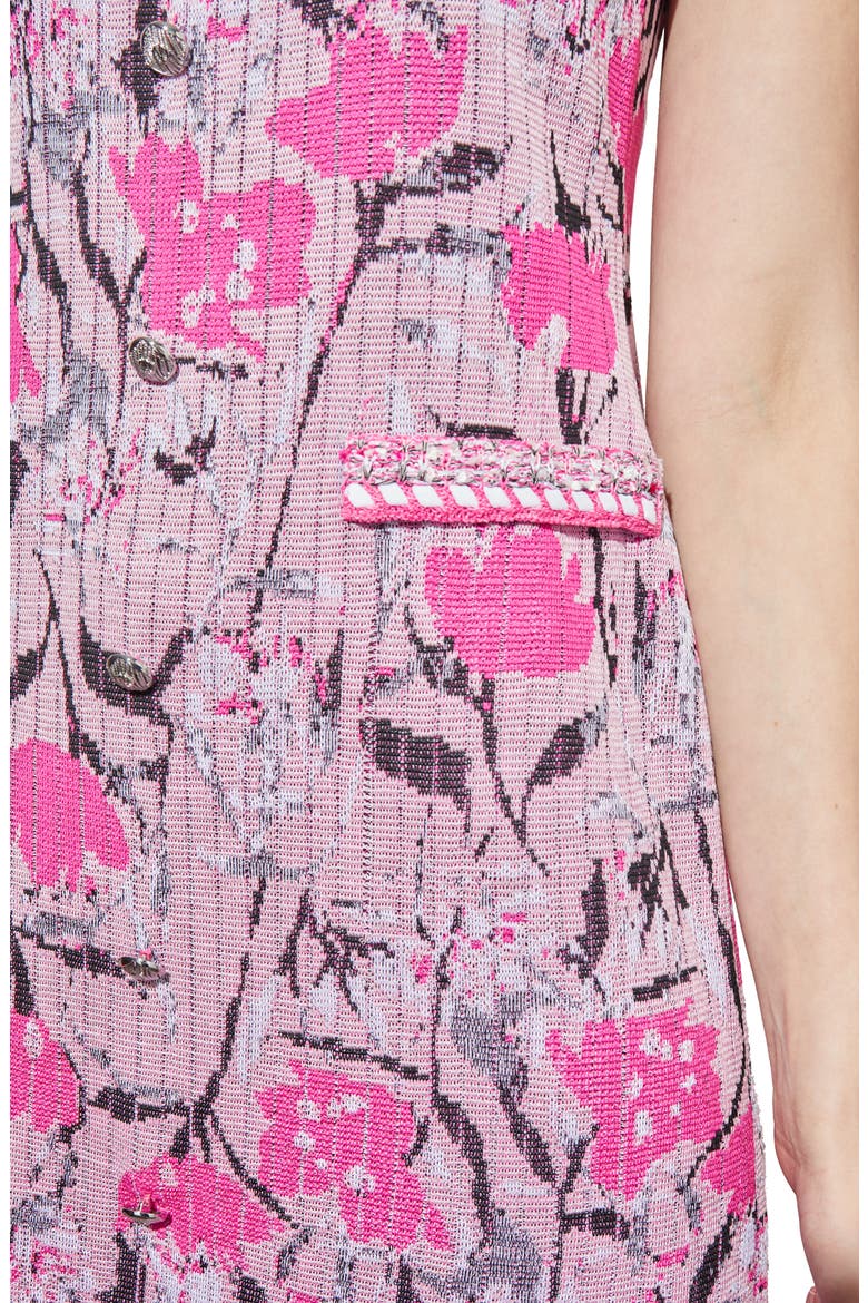 Floral Sheath Minidress, Alternate, color, PERFECT PINK MULTI