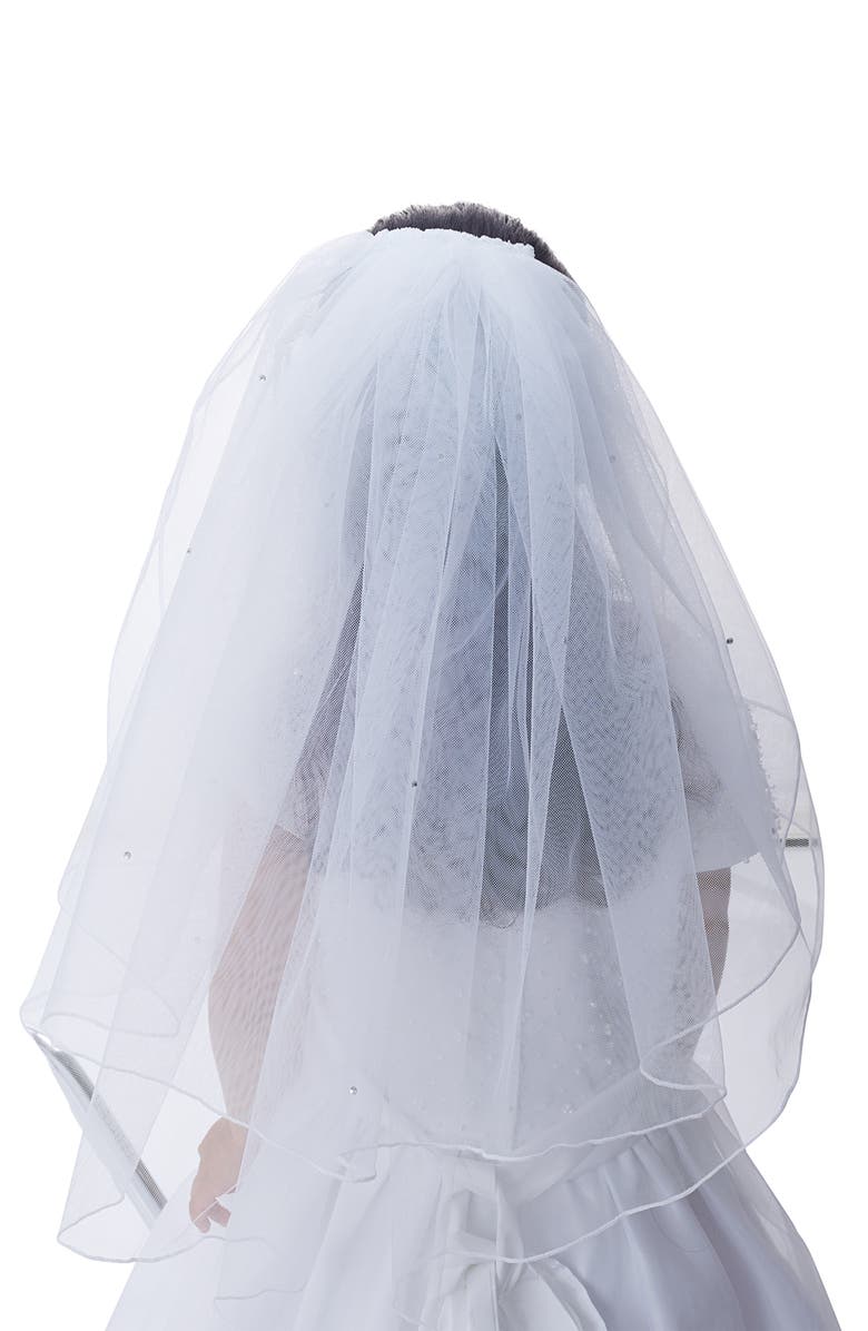 Lauren Marie Crown & Removable Veil, Alternate, color, 