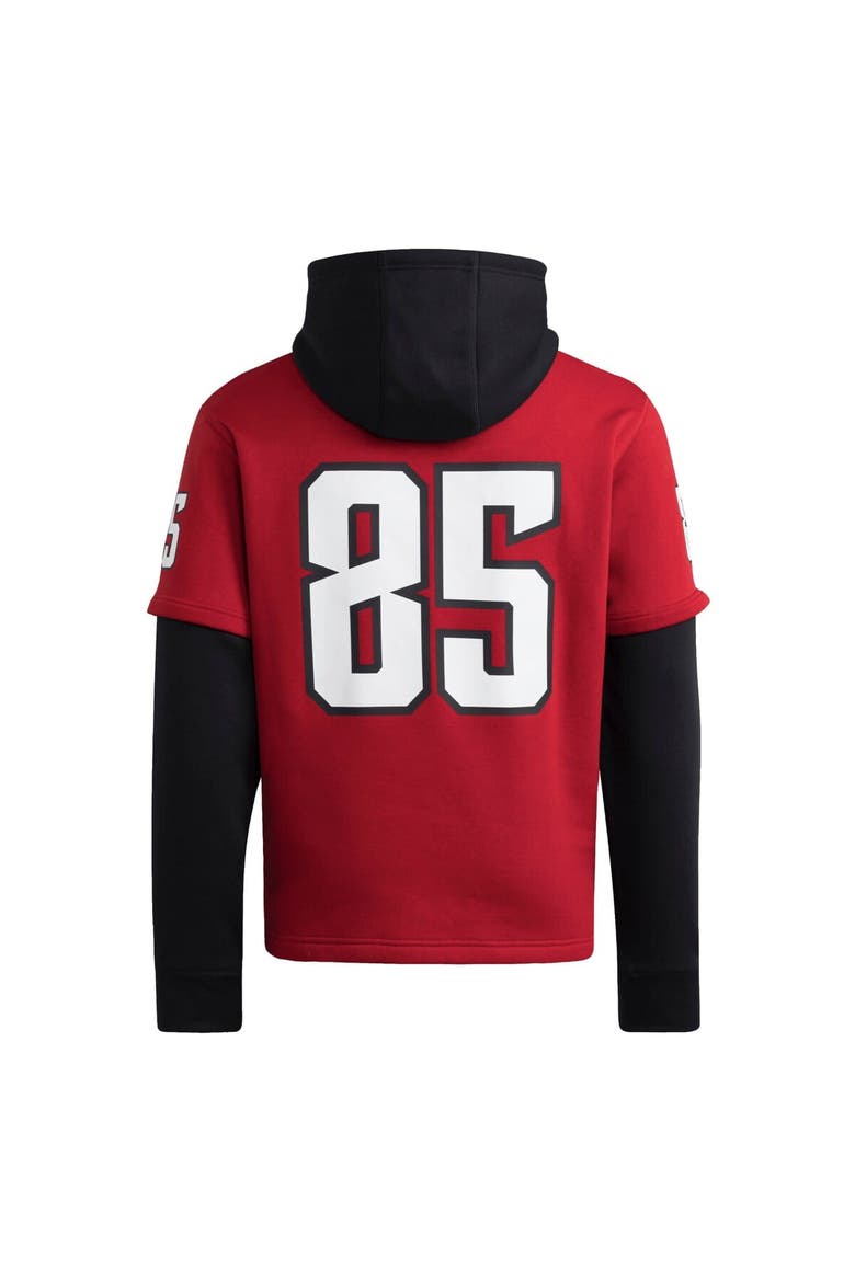 Men's adidas  Red NC State Wolfpack Jersey Pullover Hoodie, Alternate, color, Red