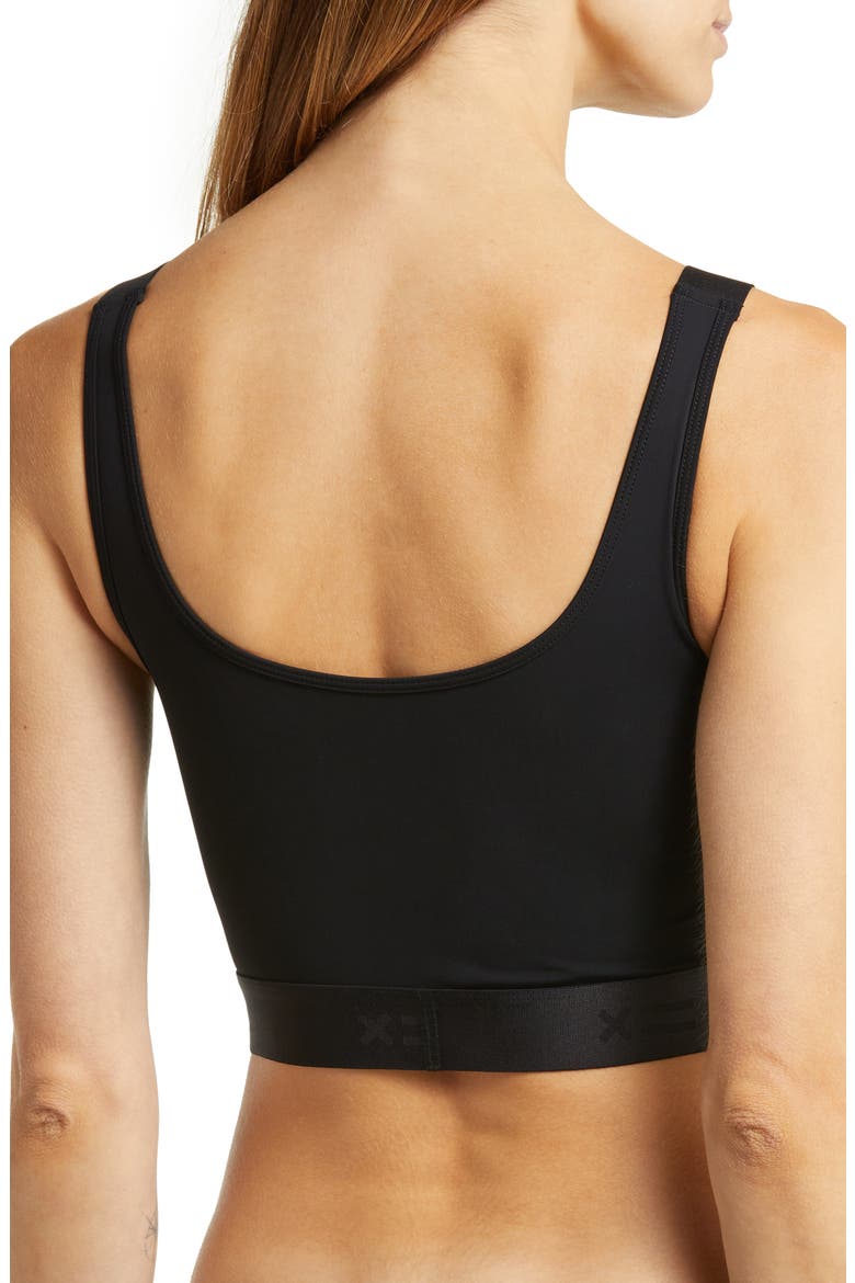 Adjustable Compression Crop Top, Alternate, color, BLACK