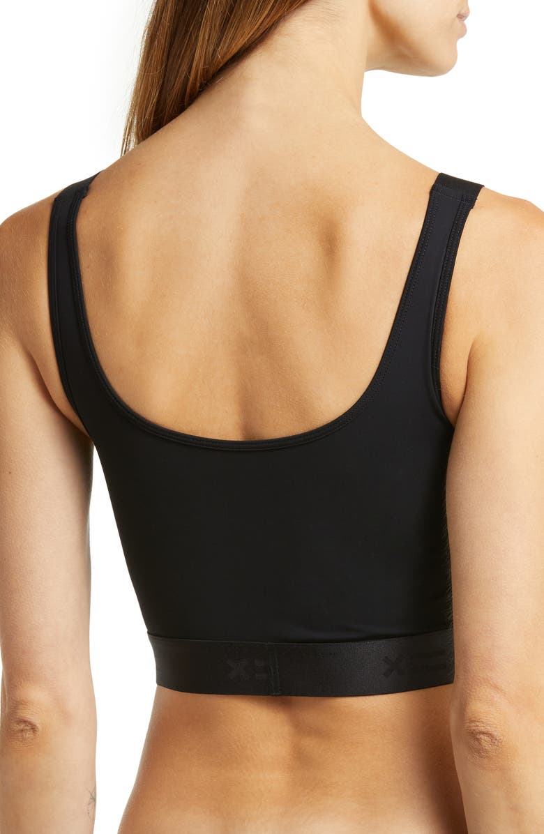TomboyX Adjustable Compression Crop Top, Alternate, color, Black