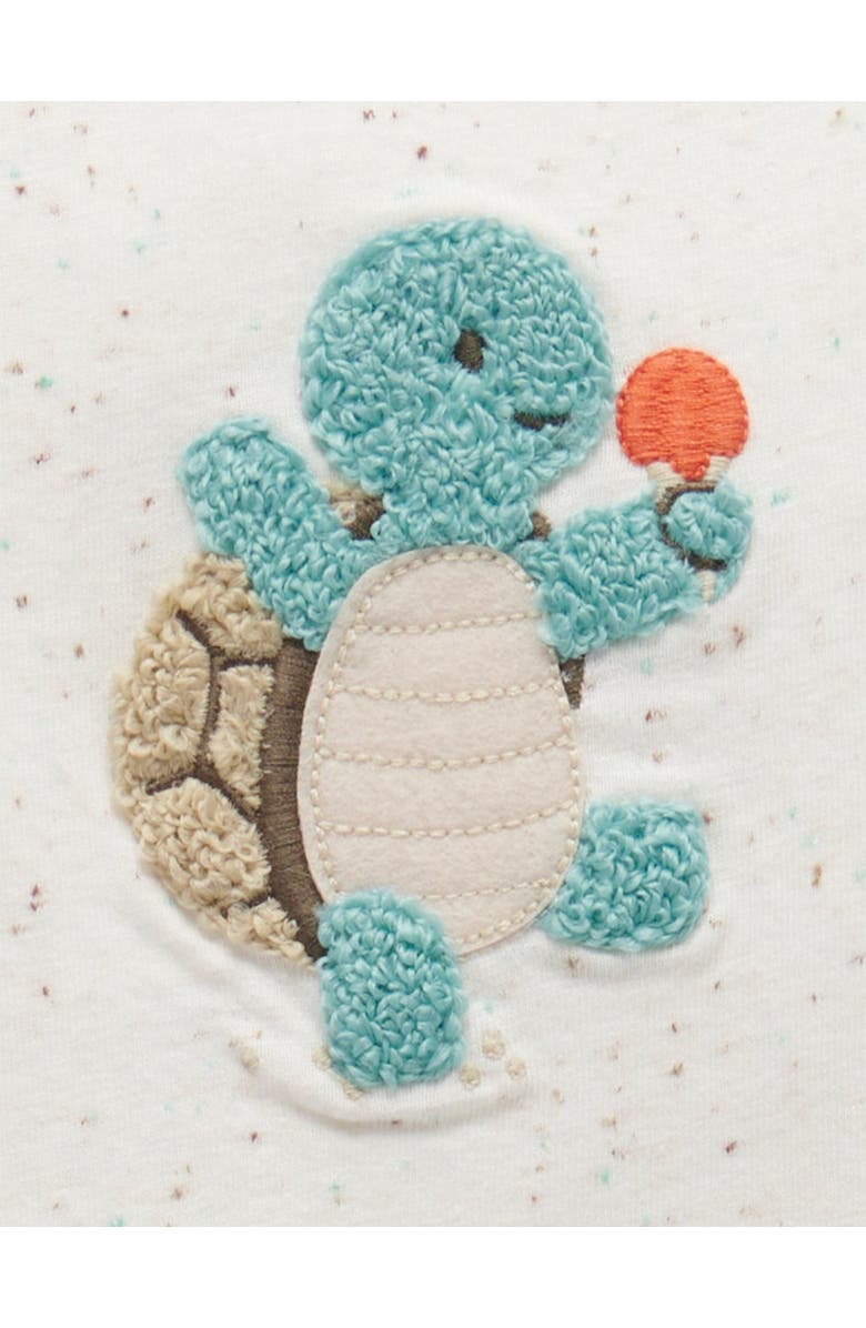 Purebaby Tee & Gingham Short Set, Alternate, color, Lagoon Gingham