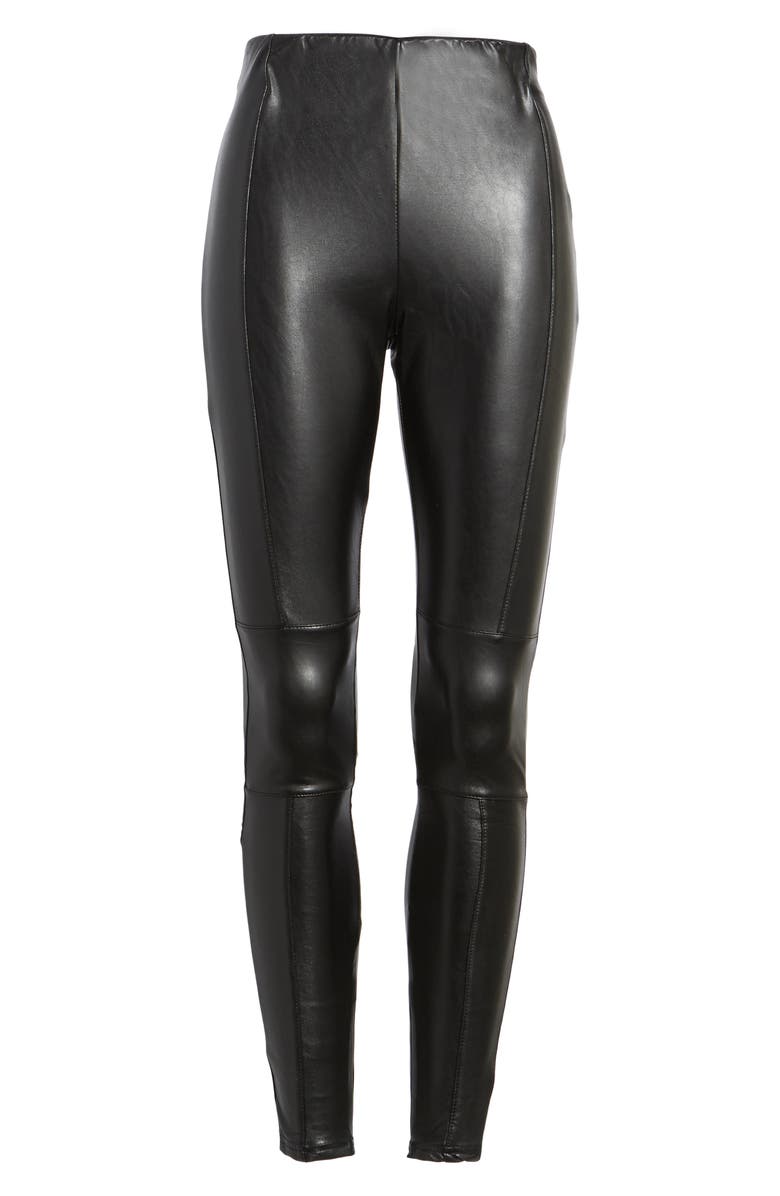 Bishop + Young Faux Leather Ankle Leggings, Alternate, color, 
