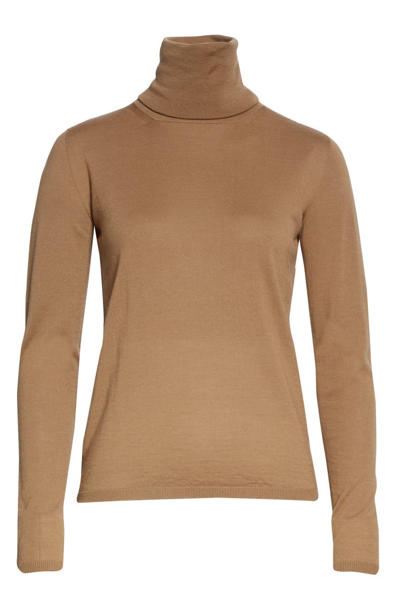 Max Mara Kipur Wool Turtleneck Sweater, Alternate, color, 