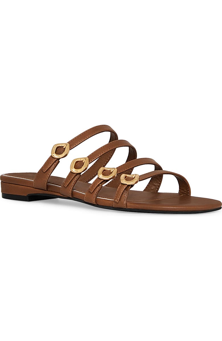Rebecca Minkoff Buckle Slide Sandal, Main, color, Tawny