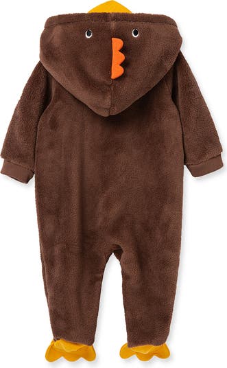 Fleece Turkey Hooded Footie