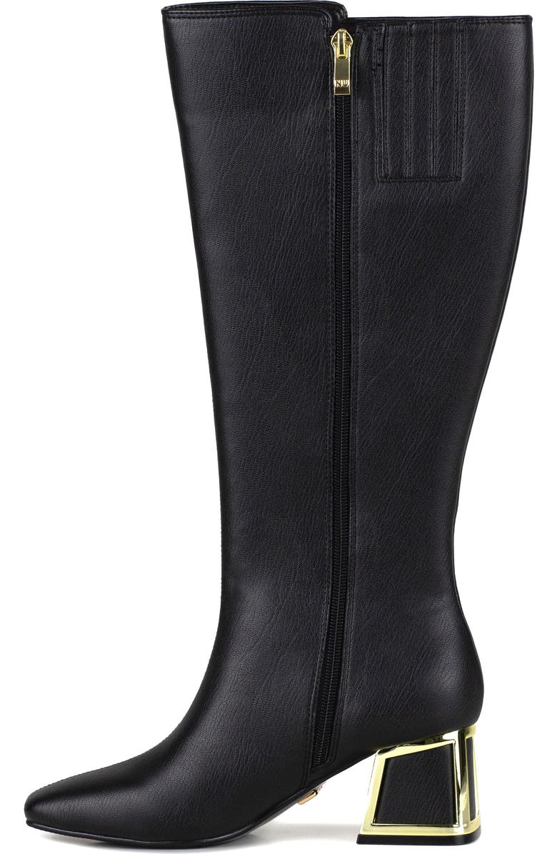NINETY UNION Bridge Block Heel Knee High Boot, Alternate, color, Black
