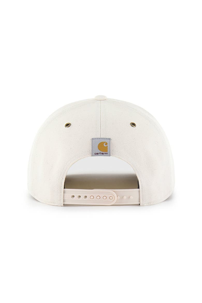 Men's Carhartt x '47 Natural/Brown Boston Red Sox Undyed Relaxed Hitch Adjustable Hat, Alternate, color, Natural