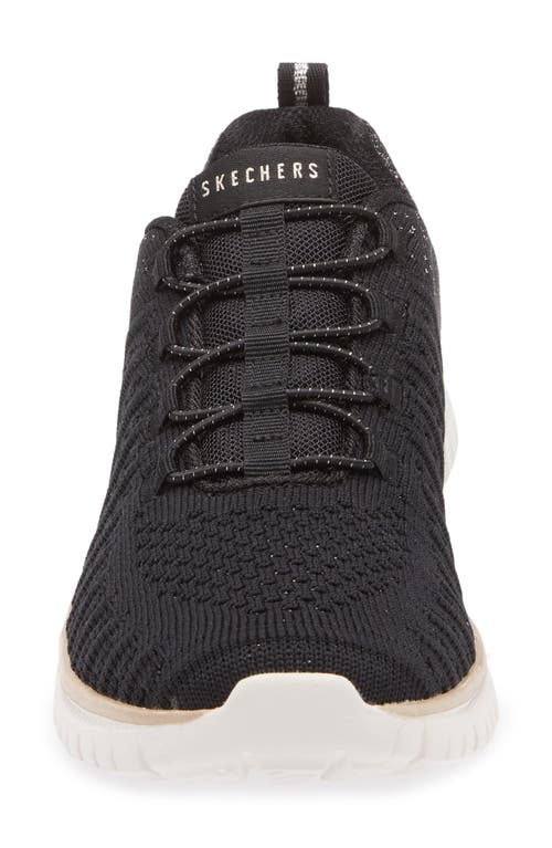 Skechers Virtue Lucent Sneaker In Black