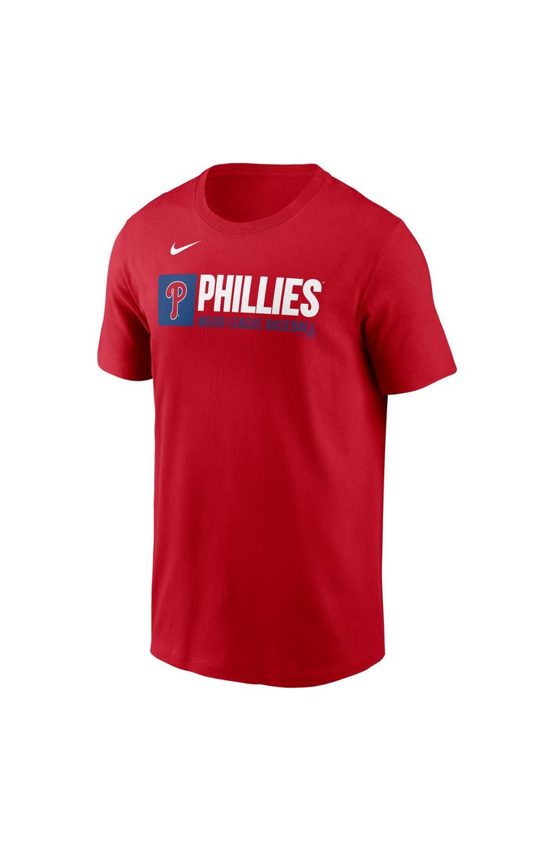 Nike Men's Nike Red Philadelphia Phillies Team Block T-Shirt, Alternate, color, Red