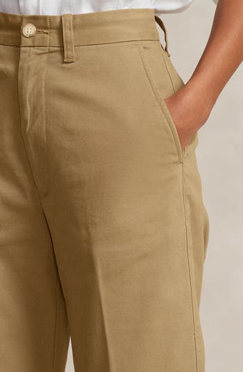 パンツ PoloRalphLauren TwillWide-LegCroppedPant Polo Ralph Lauren Stretch Cotton Twill Wide Leg Crop Pants