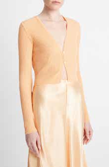 Vince Shrunken Cashmere & Silk Cardigan