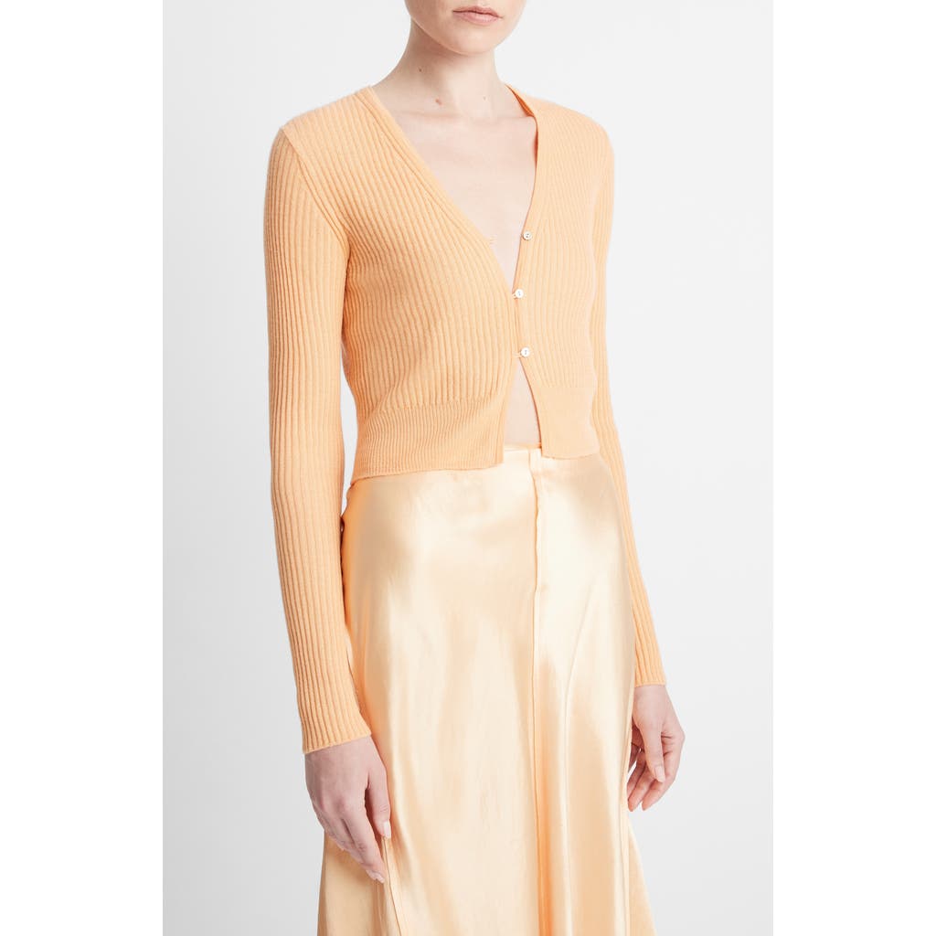 Vince Shrunken Button Cashmere & Silk-blend Cardigan