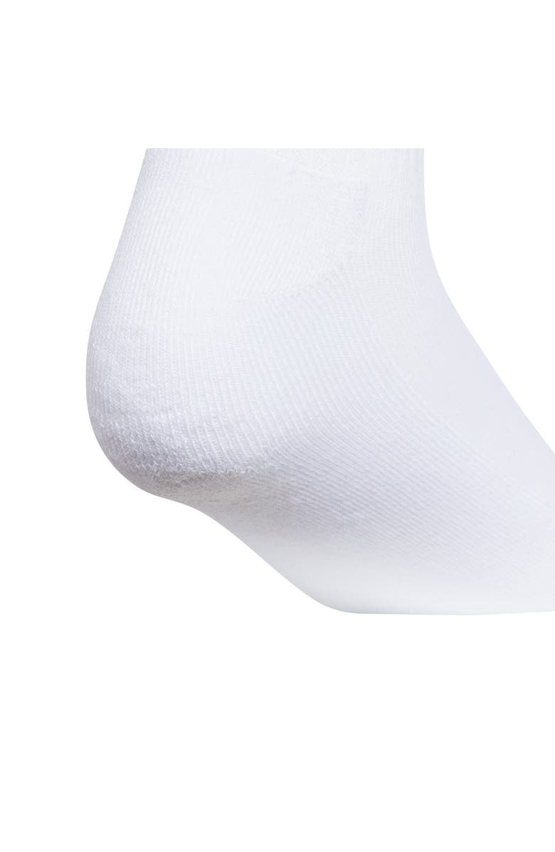 adidas Cushioned 3-Pack High Quarter Socks, Alternate, color, White/ Teal Green/ Mint Green