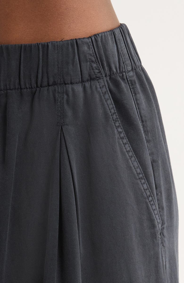 Marine Layer Allison Pull-On Wide Leg Pants, Alternate, color, Washed Black