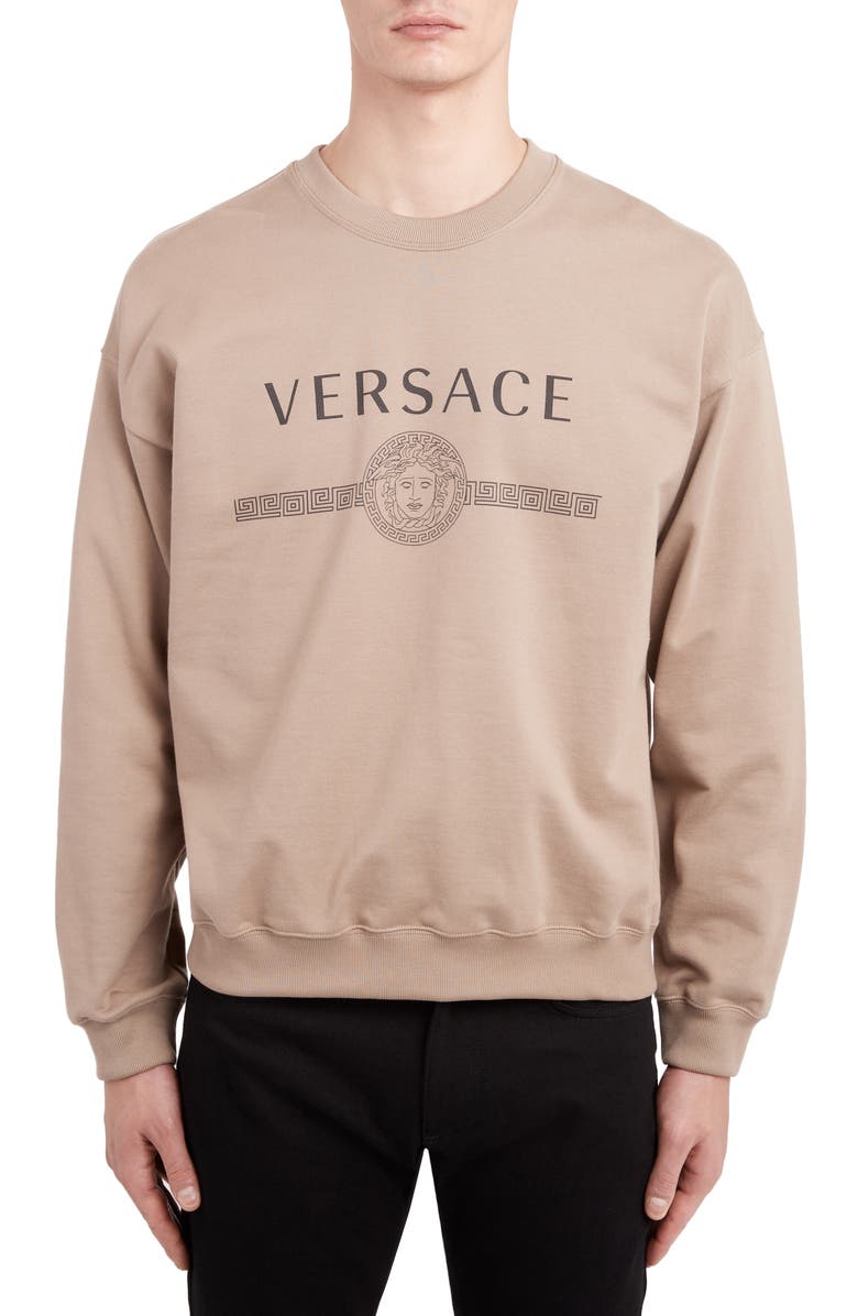 Versace Logo Sweatshirt, Main, color, 