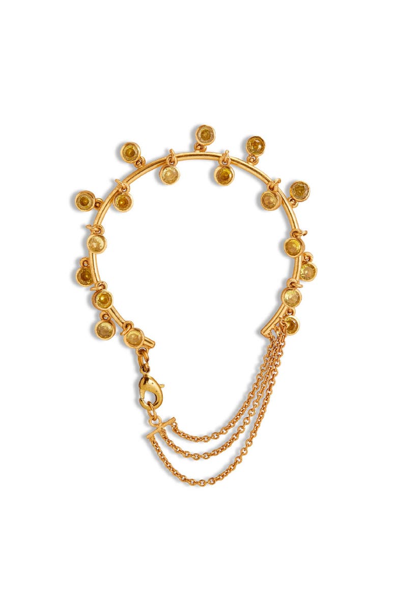 Dhwani Bansal KANDI MINI BRACELET, Main, color, Gold Plated