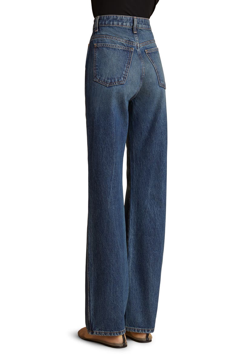 Khaite Danielle High Waist Straight Leg Jeans, Alternate, color, 