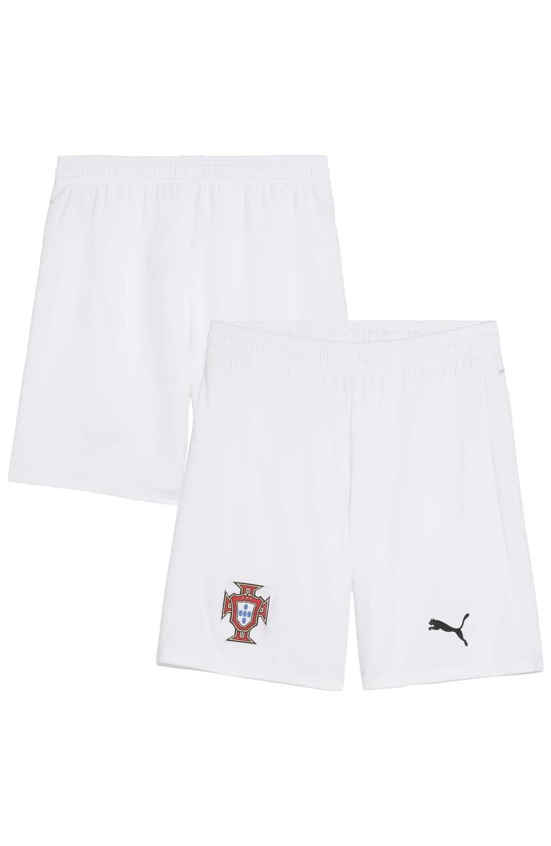 PUMA Men's Puma  White Portugal National Team 2025 Away Replica Shorts, Alternate, color, White