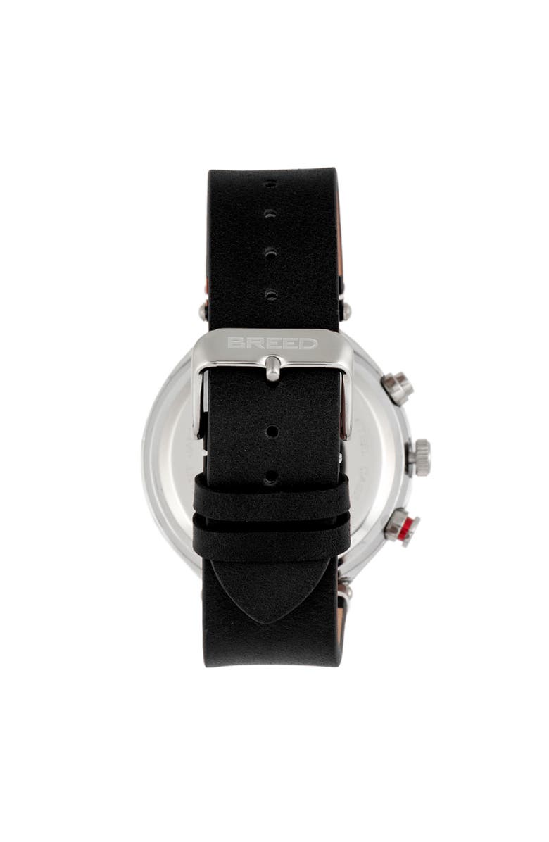 BREED Tempest Chronograph Leather-Band Watch w/Date, Alternate, color,