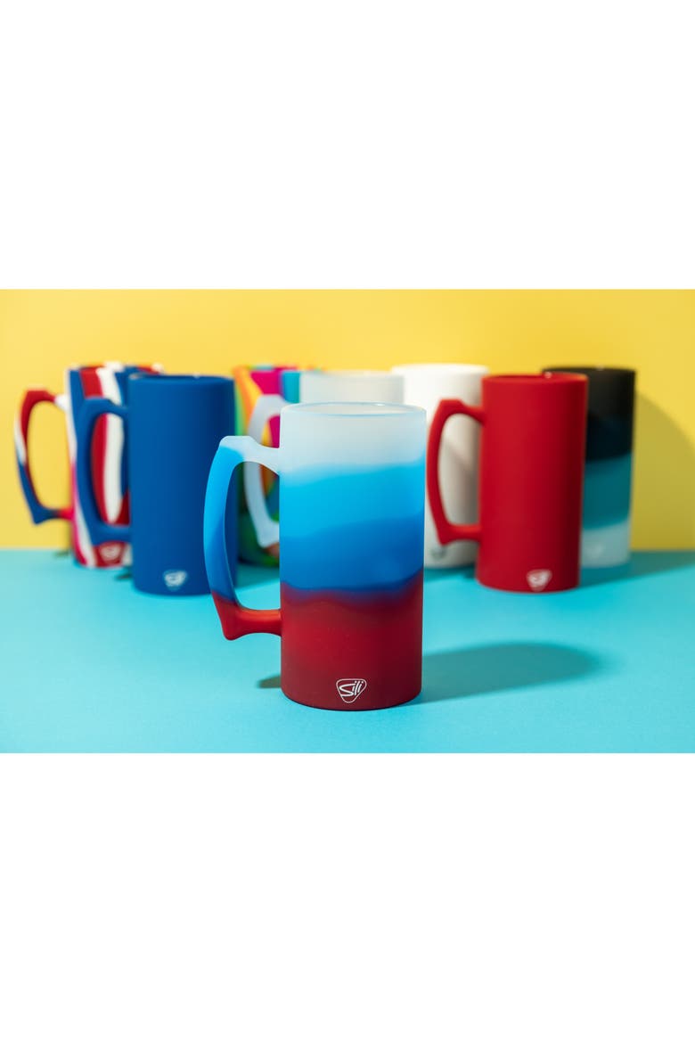 28oz Silicone Beer Stein, Alternate, color, Multicolored