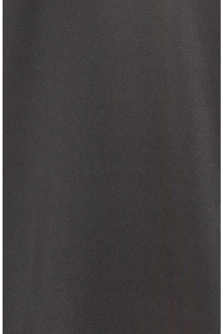 Enchant Lace Trim Satin Chemise, Alternate, color, BLACK