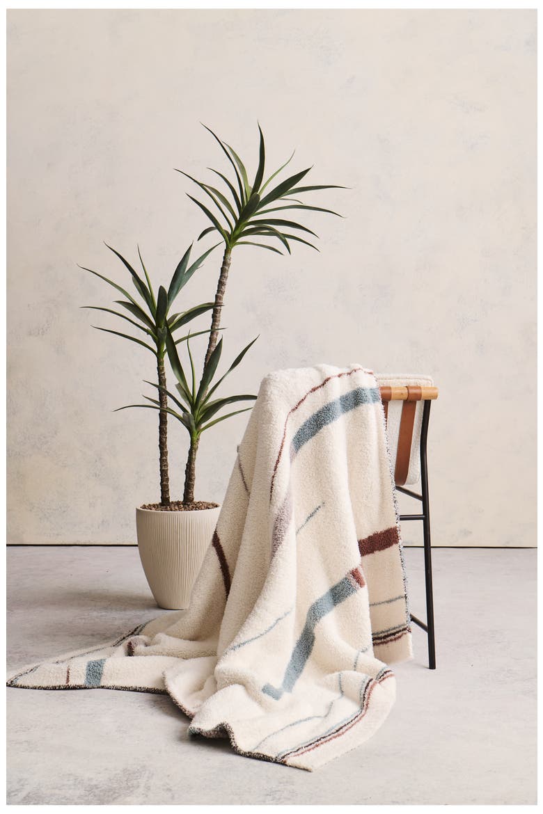 CozyChic® Vista Stripe Throw Blanket, Alternate, color, CREAM MULTI