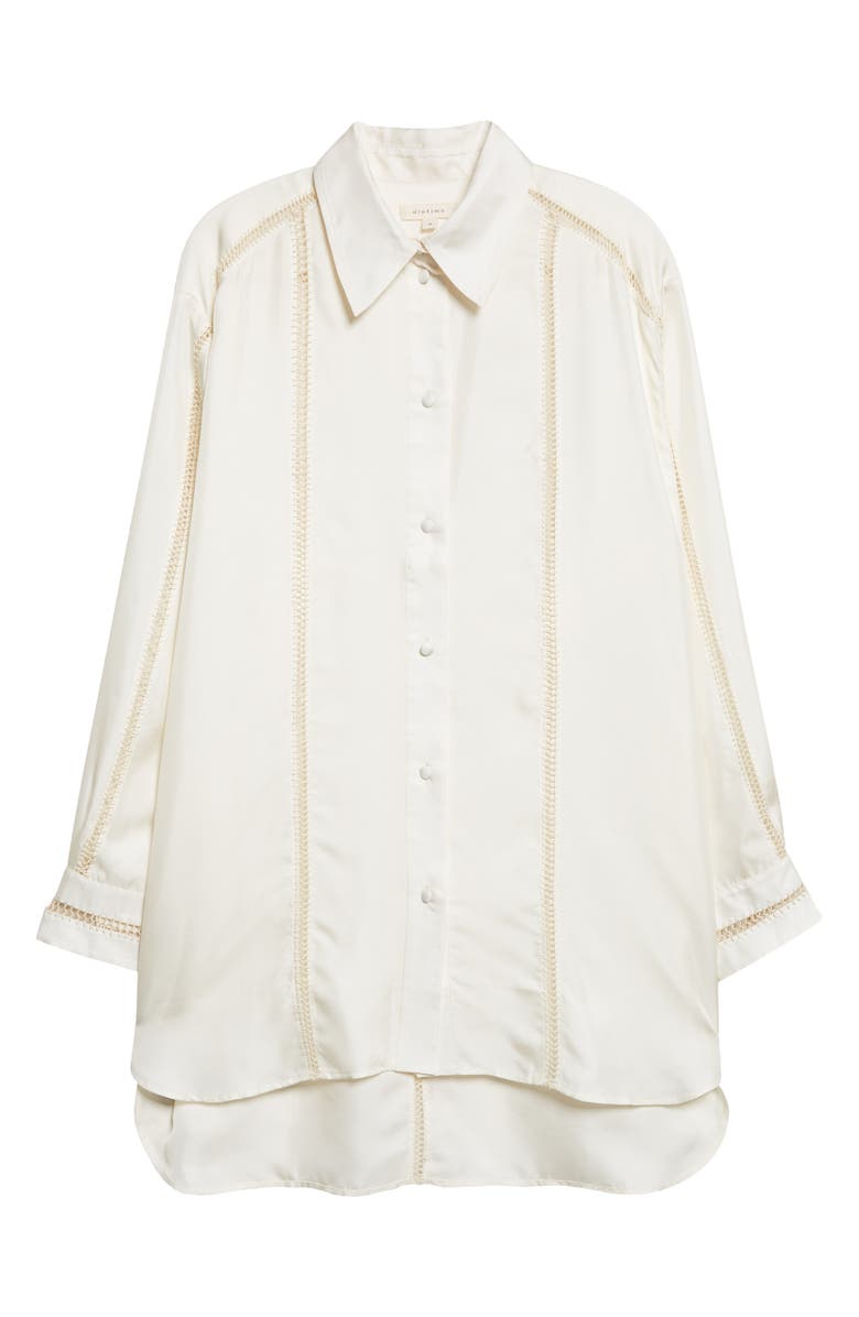 Diotima Bridgetown Silk Shirt, Main, color, Off-White