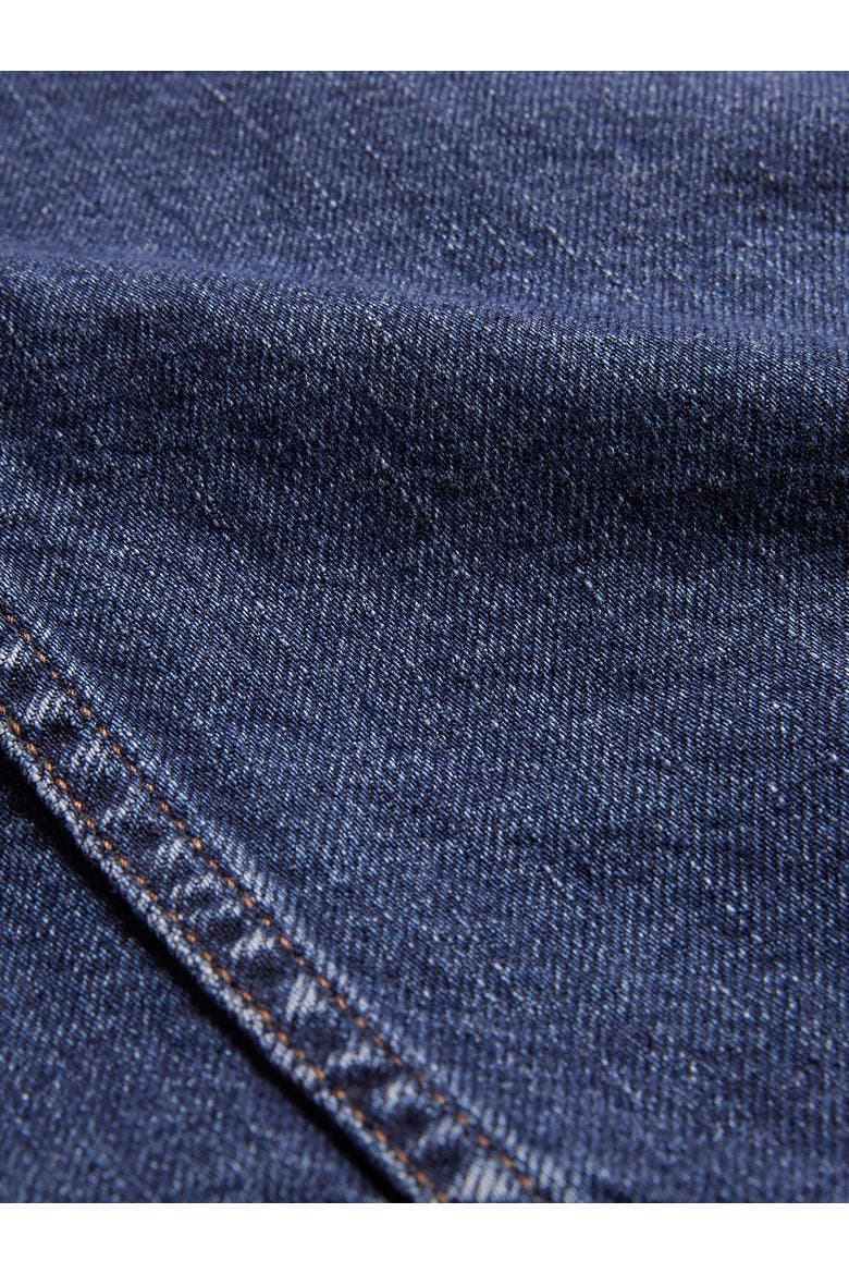 Boxy Patch Pocket Denim Jacket, Alternate, color, Indigo Rinse Wash