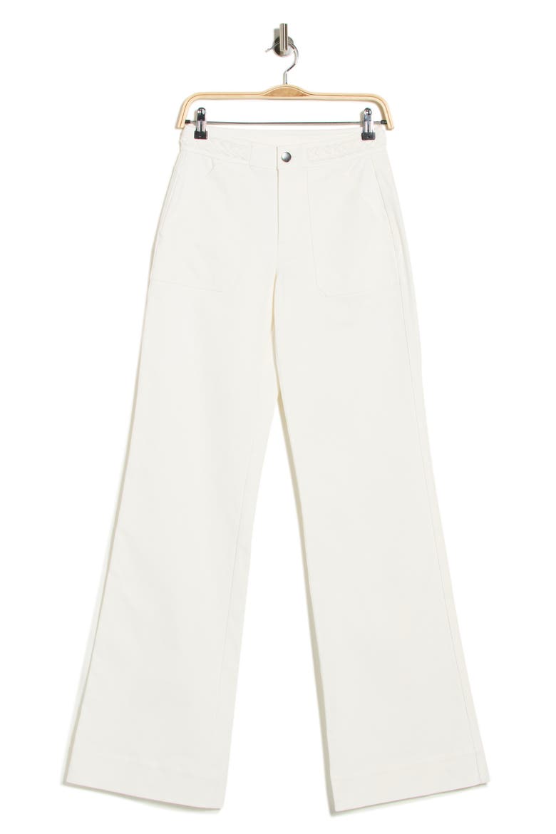 Gia Wide Leg Pants, Alternate, color, WHITE