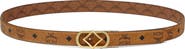 MCM Diamond Buckle Reversible Monogram Belt