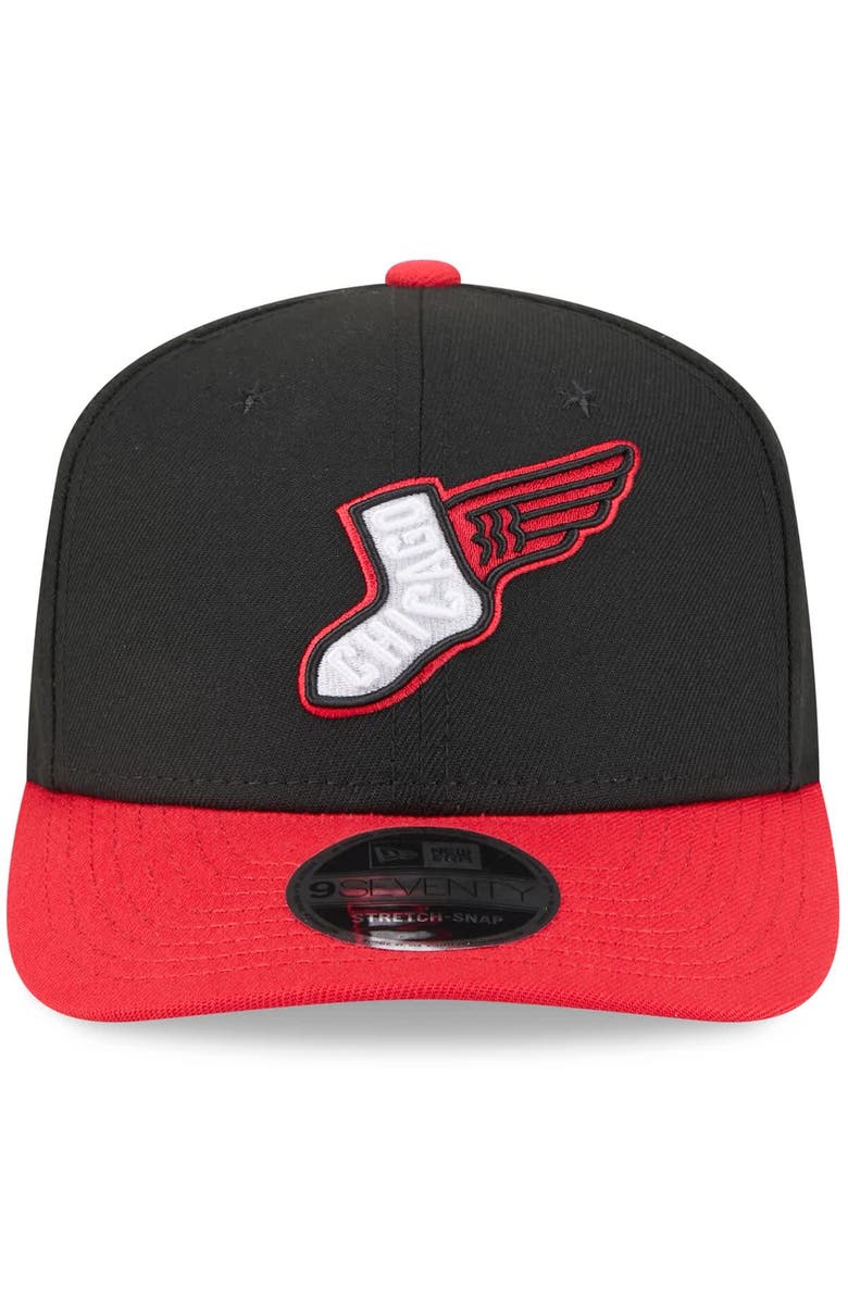 New Era Men's New Era Black/Red Chicago White Sox 2025 City Connect Alternate 9SEVENTY Adjustable Hat, Alternate, color, Black